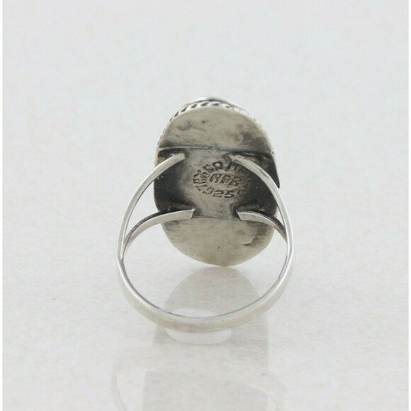 Sterling Silver Abalone Shell Ring Size 6 1/2 - Picture 6 of 6